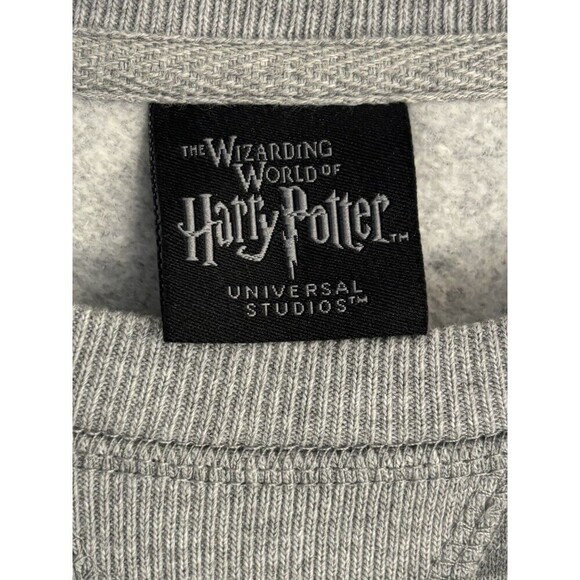 Universal Studios Wizarding World Of Harry Potter Hufflepuff Gray Sweatshirt S - Picture 3 of 11